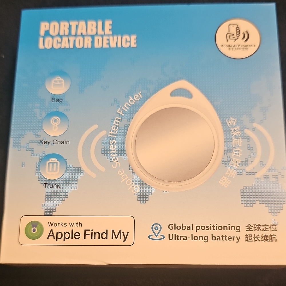 Portable Locator Device with Apple Find My Compatibility
